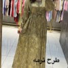 پیراهن نخی استین بلند مشکی ساده
