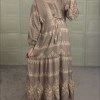 ساحلی نخی طرح هندی نارنجی