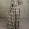 ساحلی نخی طرح هندی نارنجی