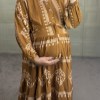 ساحلی نخی طرح هندی نارنجی