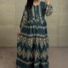 ساحلی نخی طرح هندی نارنجی