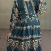 ساحلی نخی طرح هندی نارنجی