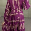 ساحلی نخی طرح هندی نارنجی