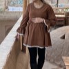 شومیز بارداری بابونه سورمه ای سایز2