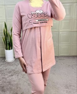 ست بارداری شیردهی آستین بلند مدل baby