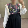 پیراهن بارداری عسل سبز سایز 2