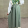 پیراهن بارداری عسل سبز سایز 2